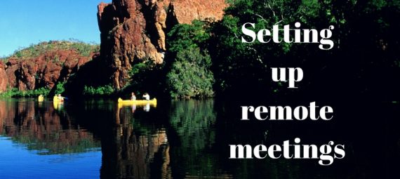 setting up a remote meeting