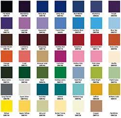 Colour Chart for presentation design